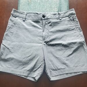 Lulu Lemon Grey Shorts 34 Waist